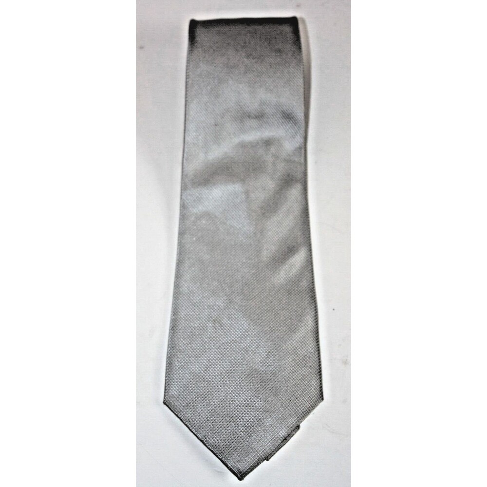 Geoffrey Beene Neck Tie Silver Gray - Picture 2 of 8